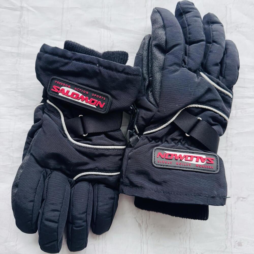 Salomon Gloves Women’s Adult Size M Outdoor Black Winter Ski Hike Mt Blanc